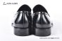 Ferragamo Black Calfskin Loafer with Mental Logo
