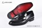 Ferragamo Black Calfskin Loafer with Mental Logo