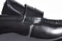 Ferragamo Black Calfskin Loafer with Mental Logo