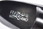 Ferragamo Black Calfskin Loafer with Mental Logo