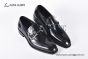 Ferragamo Black Calfskin Moccasin with Gancini Ornament