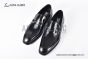 Ferragamo Black Calfskin Moccasin with Gancini Ornament