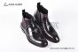 Prada Classic Red Calfskin Boot with the Iconic Enameled Metal Triangle Logo