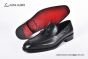 Ferragamo Matte Black Calfskin Tassel Loafer