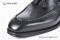 Ferragamo Matte Black Calfskin Tassel Loafer
