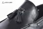 Ferragamo Matte Black Calfskin Tassel Loafer