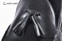 Ferragamo Matte Black Calfskin Tassel Loafer