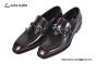 Ferragamo Brown Calfskin Moccasin with Gancini Ornament