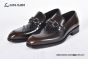 Ferragamo Brown Calfskin Moccasin with Gancini Ornament