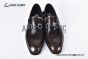 Ferragamo Brown Calfskin Moccasin with Gancini Ornament
