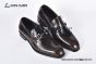 Ferragamo Brown Calfskin Moccasin with Gancini Ornament