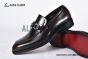 Ferragamo Brown Calfskin Moccasin with Gancini Ornament