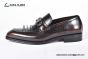 Ferragamo Brown Calfskin Moccasin with Gancini Ornament