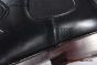 Prada Classic Smooth Matte Black Calfskin Boot with the Iconic Enameled Metal Triangle Logo