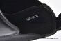 Prada Classic Smooth Matte Black Calfskin Boot with the Iconic Enameled Metal Triangle Logo