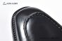 Ferragamo Black Calfskin Moccasin with Gancini Ornament and Unique Sutures