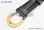 Gucci Belt Black Leather With Rose Gold G Buckle