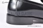 Ferragamo Black Calfskin Moccasin with Gancini Ornament and Unique Sutures