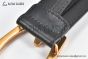 Gucci Belt Black Leather With Rose Gold G Buckle