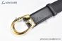 Gucci Belt Black Leather With Yellow Gold G Buckle