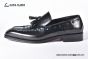 Ferragamo Black Calfskin Tassel Loafer