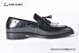 Ferragamo Black Calfskin Tassel Loafer
