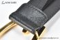 Gucci Belt Black Leather With Yellow Gold G Buckle