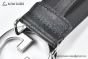 Gucci Blondie Belt Black Leather With Stainless Steel Round Interlocking G Buckle
