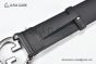 Gucci Blondie Belt Black Leather With Gray Steel Round Interlocking G Buckle