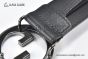 Gucci Blondie Belt Black Leather With Gray Steel Round Interlocking G Buckle