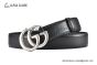 Gucci GG Marmont Reversible Belt Black Leather With Stainless Steel Double G Buckle 