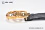 Gucci GG Marmont Reversible Belt Black Leather With Rose Gold Double G Buckle