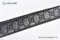 Gucci Signature Leather Belt Black Leather With Gray Steel Interlocking G Buckle