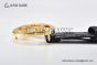 Gucci Signature Leather Belt Black Leather With Yellow Gold Interlocking G Buckle