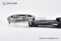 Gucci Signature Leather Belt Black Leather With Gray Steel Interlocking G Buckle