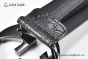 Gucci Signature Leather Belt Black Leather With Gray Steel Interlocking G Buckle