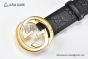 Gucci Signature Leather Belt Black Leather With Rose Gold Interlocking G Buckle