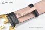 Gucci Signature Leather Belt Black Leather With Rose Gold Interlocking G Buckle