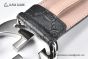 Gucci Signature Leather Belt Black Leather With Silver Interlocking G Buckle