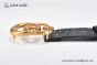 Gucci GG Marmont Reversible Belt Black Calf/Crocodile Leather With Rose Gold Double G Buckle