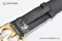Gucci GG Marmont Reversible Belt Black Calf/Crocodile Leather With Rose Gold Interlocking G Buckle