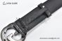 Gucci GG Marmont Reversible Belt Black Calf/Crocodile Leather With Gray Steel Interlocking G Buckle