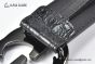Gucci GG Marmont Reversible Belt Black Calf/Crocodile Leather With Gray Steel Interlocking G Buckle