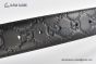 Gucci Signature Leather Belt Black Leather With Gray Steel Rectangular buckle with Gucci trademark