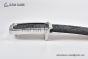 Gucci Signature Leather Belt Black Leather With Stainless Steel Rectangular buckle with Gucci trademark