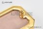 Gucci Signature Leather Belt Black Leather With Rose Gold Rectangular buckle with Gucci trademark