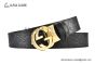 Gucci Reversible Cucci Signature Belt Black Leather With Yellow Gold Interlocking G Buckle