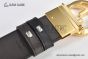 Gucci Reversible Cucci Signature Belt Black Leather With Yellow Gold Interlocking G Buckle