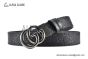 Gucci GG Marmont Reversible Belt Black Calf Leather With Gray Steel Double G Buckle