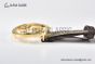 Gucci GG Supreme Belt Beige/ebony Canvas With Yellow Gold Interlocking G Buckle